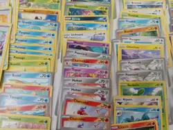 Large Pokemon Card Bundle Full Tin Cards Mixed Types Basic Pokemon Trainers - Image 3