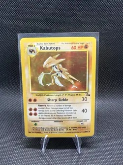 Pokemon Kabutops Fossil Holo Rare Unlimited 9/62 1999 TCG Card (LP) - Image 1