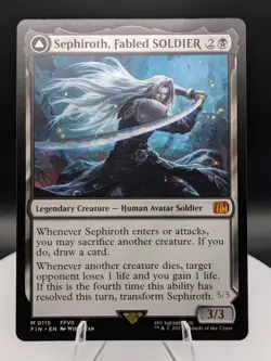 Sephiroth, Fabled SOLDIER Mythic Regular: Final Fantasy MTG (NM) - Image 1