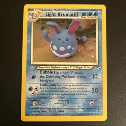 Pokemon TCG - Light Azumarill - 13/105 Neo Destiny - Holo [LP] - Image 1