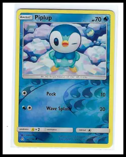 Pokemon - Piplup (32) SM - Ultra Prism #32/156 - Reverse Holo NM - Image 1