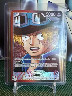 One Piece TGC, Sabo Alt Art Leader OP13-004 English Carrying On His Will - Image 1