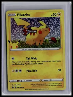 SWSH: Sword & Shield Promo Cards Holo #SWSH039 Pikachu - Image 1
