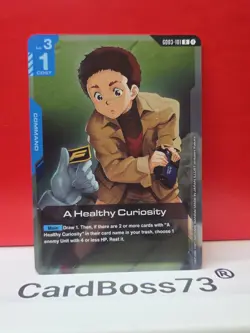 A Healthy Curiosity Gundam Card Game . Steel Requiem GD03-101 R - Image 2