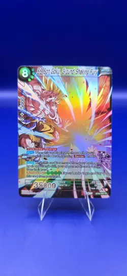 Dragon Ball Super Card Game SS Son Goku, Ground-Shaking Fury BT24-062 SR - Image 1