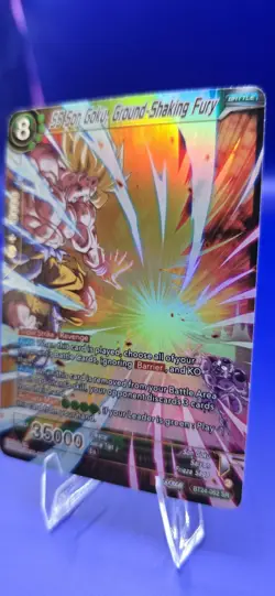 Dragon Ball Super Card Game SS Son Goku, Ground-Shaking Fury BT24-062 SR - Image 2
