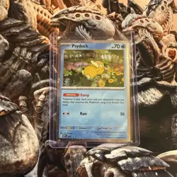 Pokemon TCG MEP 007 Psyduck Cosmos Holo Mega Evolution Black Star Promo Card - Image 1