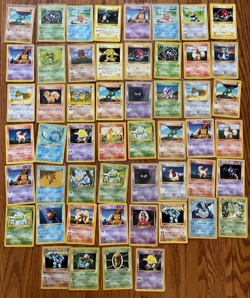 Vintage Pokemon_ Lot 52 Cards _Base Set 1999 Wizards Of The Coast WOTC - Image 1