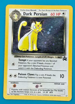 Pokemon TCG Dark Persian Wizards Black Star Promo Card 17/108 Holo NM! - Image 1