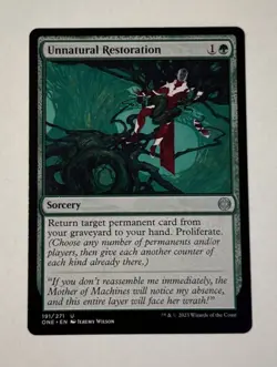 MTG Unnatural Restoration - Phyrexia: All Will Be One LP - Image 1