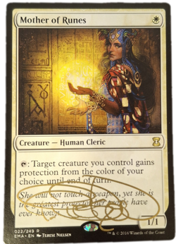 Mother of Runes x1 Signed Terese Nielson Eternal Masters Signed/Autographed MTG - Image 1
