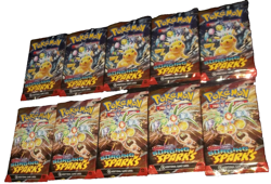POKEMON SCARLET & VIOLET LOT (10) BOOSTER PACKS SURGING SPARKS NISP - Image 4