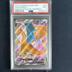 Pokemon Charizard V Promo Holo SWSH: Sword & Shield SWSH050 PSA 9 220 HP - Image 1