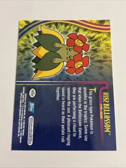 Bellossom Topps Pokemon TV Animation Edition Johto Series 1 #182 2001 Mint - Image 2