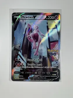 Mewtwo V 72/78 Alternate Full Art Pokemon TCG Pokemon Go 072/078 NM - Image 1