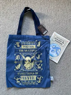 Pokemon X Natural History Museum - Eevee Tote Bag Double Sided Print - Image 1