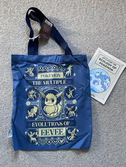 Pokemon X Natural History Museum - Eevee Tote Bag Double Sided Print - Image 4
