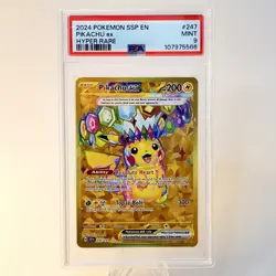 Pikachu 247/191 PSA 9 Mint 2024 Pokemon SSP en Surging Sparks Hyper Rare - Image 1
