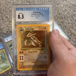 Kabutops 1999 Fossil Unlimited Holo #9/62 CGC 8.5 NM / Mint+ Pokemon TCG - Image 1