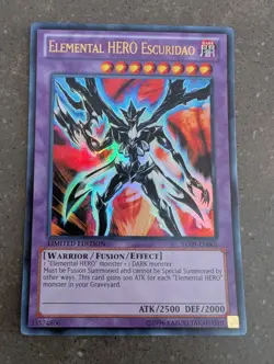 YuGiOh! Elemental HERO Escuridao YG09-EN001 Ultra Rare LP - Image 1