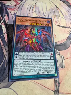 Yugioh Asian English D/D/D Zero Doom Queen Machinex DOOD-AE003 Ultra rare NM - Image 4