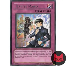 Yugioh Battle Mania DP08-EN025 Rare 1st Edition NM - Image 1