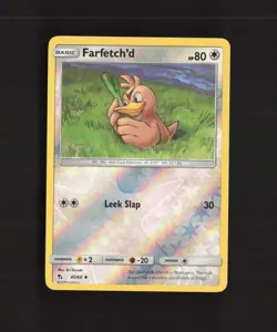 Farfetch'd 45/68 Hidden Fates Reverse Holo Pokemon Card LP+ - Image 1