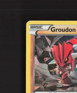 Groudon 84/160 Primal Clash Cracked Ice Holo Rare Pokemon Card DMG - Image 3