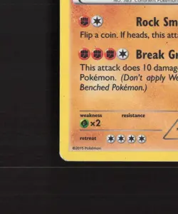 Groudon 84/160 Primal Clash Cracked Ice Holo Rare Pokemon Card DMG - Image 5