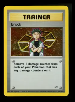 #3 Brock 15/132 Gym Heroes 2000 Holo Rare WOTC Pokemon Card TCG - Image 1