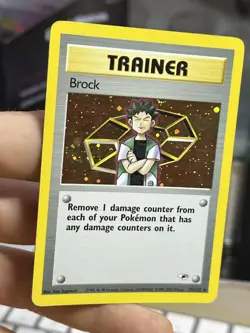 #3 Brock 15/132 Gym Heroes 2000 Holo Rare WOTC Pokemon Card TCG - Image 5