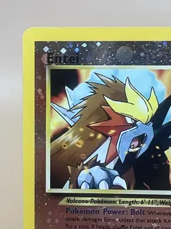 Entei 34 Black Star WOTC Movie Promo Reverse Holo Pokemon Card LP - Image 3
