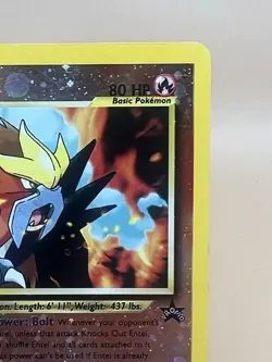 Entei 34 Black Star WOTC Movie Promo Reverse Holo Pokemon Card LP - Image 4