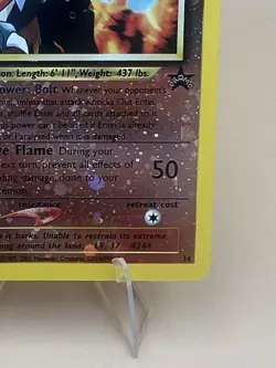 Entei 34 Black Star WOTC Movie Promo Reverse Holo Pokemon Card LP - Image 5