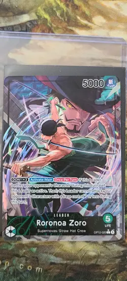 One Piece Alternate Leader Roranoa Zoro Card OP12-020 - Alt Art - English - Mint - Image 1