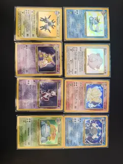 Pokemon TCG Card Lot Vintage Holos English Base Set MP - Image 1