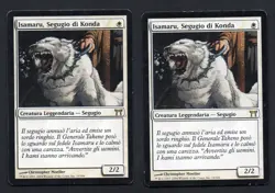 MtG 2x Isamaru, Hound of Konda Segugio di Konda 2x (Champions of Kamigawa) - Image 1