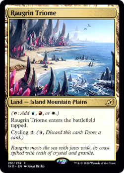 Magic MTG - Raugrin Triome - Ikoria La Terre des Behemoths - EXC - EN - Image 1