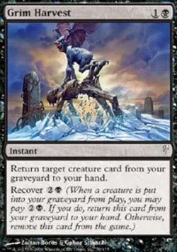 MRM FR/VF 4x Sinistre rCcolte (Grim Harvest) MTG magic CSP - Image 1