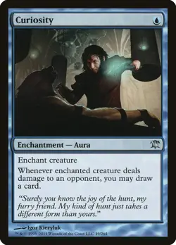 Curiosity Innistrad NM Blue Uncommon MAGIC THE GATHERING MTG CARD ABUGames - Image 1