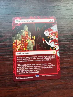 1x BORDERLESS SHARED ANIMOSITY - Eldraine - MTG - Magic the Gathering - Image 1