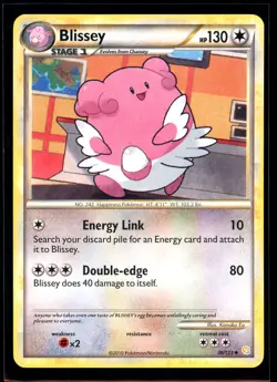 2010 HeartGold & SoulSilver Blissey #36 Non Holo Pokemon Card - Image 1