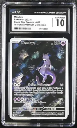 MEWTWO Scarlet & Violet Promo UPC Holo #052 CGC 10 Pokemon - Image 1
