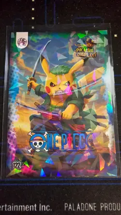 One Piece (Pikachu) #122 - Holo - Electric Pikachu Cosplay Pokemon - Image 1