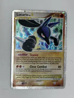 Lucario LV.X DP12 Diamond and Pearl PROMO Holo MP 2007 Pokemon TCG - Image 1