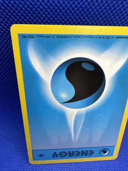 Water Energy 1999 Pokemon TCG Base Set 1st Edition Shadowless #102/102 - NM - Image 4