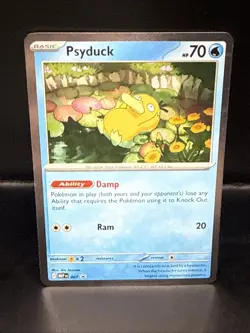 Pokemon TCG Psyduck MEP 007 Mega Evolutions Cosmos Holo Black Star Promo B - Image 1
