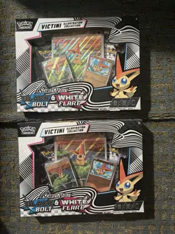 2 Pokemon TCG Victini Illustration Collection Boxes Black Bolt/White Flare - Image 1