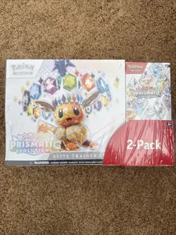 Pokemon Prismatic Evolutions, Etb Trainer Box And Booster Bundle Costco Two Pack - Image 1