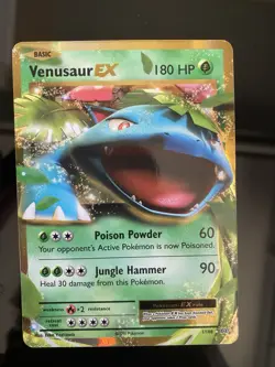 Pokemon TCG: Venusaur EX 1/108 Evolutions Ultra Rare - Image 1
